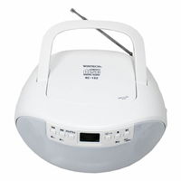 廣華物産 CDラジオ【ワイドFM対応】 KC-132W 1台