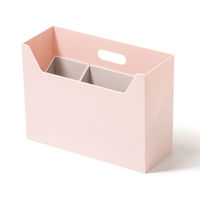 吉川国工業所 持ち運びができる収納ボックス インナーオーガナイザーS・L付き ピンク MBー02_P 1セット（1個×3）