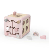 labellabel アクティビティキューブ ピンク 1個 エデュテ おもちゃ 12か月～