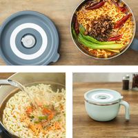 武田コーポレーション ハンドル付き即席ラーメンメーカー HDLNDL-GY 1箱(12個入)（直送品）