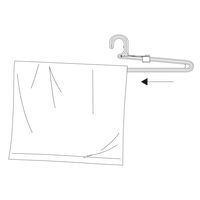 吉川国工業所 バスタオルハンガー２Ｐ 1パック（２個入）