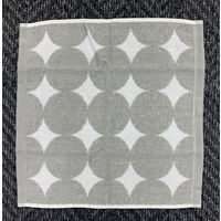 【アウトレット】丸眞 ドット柄（GY）　ハンドタオル2枚組 1パック（2枚入）