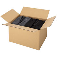 【140サイズ】　「現場のチカラ」　無地ダンボールCライナー　外寸：幅600×奥行400×高さ390mm　1梱包（20枚入） オリジナル（わけあり品）