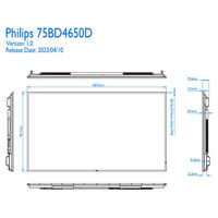 フィリップス 75インチ 4K液晶大型モニター　500cd　24時間連続稼働可能モデル　 (サイネージ使用可能) 1台（直送品）