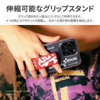 iPhone 15 SKINARMA 360°フルカバー スタンド付きケース APEX　レッド（直送品）