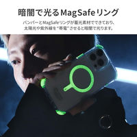 MSソリューションズ SKINARMA iPhone16 暗闇で光るクリアケース 耐衝撃 グリーン 24IP61-SDOGLOWGRN 1個（直送品）