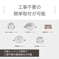 LED直管 シーリングライト 昼白色 6畳 引掛シーリング対応 3300lm スワン電器 KCE-411BK 1台