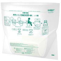 【非常用トイレ・簡易トイレ】総合サービス サニタクリーン　簡単トイレ圧縮パック BSー231 1箱（100個入）