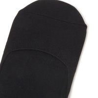 【LAKOLE/ラコレ】 【レディース】ナイロンカラーカバーソックス ブラック 23～25cm（わけあり品）