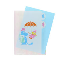 サンスター文具 ダイカットクリアファイル 5ポケット ムーミン PLAY S2173000 1個