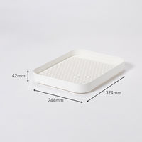 【均一価格】水切りトレー ホワイト 1個 オリジナル