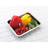 シャディ 燕三 重ねて使えるステンレス角バット(2枚) 24-8260-252 1箱（直送品）