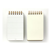 デザインフィル WM リングメモ グレイン 5mm幅横罫50枚+無罫50枚 濃茶 11799006 1セット(1冊×5)（直送品）