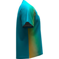 Butterfly(バタフライ) 卓球 ジェノーラ・Tシャツ S ターコイズブルー 47240 1セット(1枚入)（直送品）