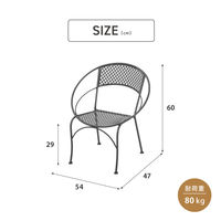武田コーポレーション ガーデンチェア US241037 1箱(4個入)（直送品）