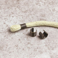 日本紐釦貿易 柄カン タッセルカン 外径W15×H10mm 10個入 アンティークゴールド M70-AG 1袋10個入（直送品）