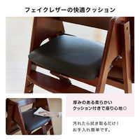 カトージ 木製ワイドハイチェア ステップ切り替え(ブラウン) 22419 1台（直送品）