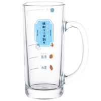 東洋佐々木ガラス 焼酎ソーダ割りジョッキ(目安つき) 435ml P-06431-J441 1個（直送品）