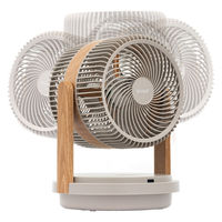 QUADS ツインブレード3DDCサーキュレーター DUOAIR DC グレージュウッド QS507GW 1台（直送品）