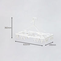 【均一価格】角ハンガー 32ピンチ 折り畳み式 1個 オリジナル