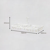 【均一価格】角ハンガー 50ピンチ 折り畳み式 1個 オリジナル