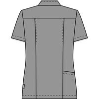 ヤギコーポレーション 半袖スクラブジャケット レディス ローズ×ネイビー M R8946 1枚　スクラブ（わけあり品）