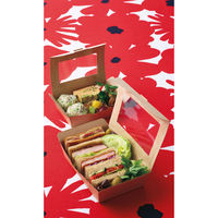 窓付ランチボックス 未晒し S 1袋（50枚入）（わけあり品）