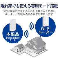 WiFi 無線LAN 中継器 WiFi6 11ax.ac.n.a.g.b ホワイト WTC-X3000GS-W  エレコム 1個（わけあり品）
