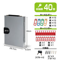 カール事務器 キーボックス CKB-40-S 1個（わけあり品）