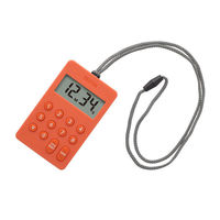 タニタ（TANITA） デジタルタイマー100分計 オレンジ TD415 1個 キッチンタイマー（わけあり品）