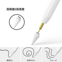 タッチペン Stylus Pen（スタイラスペン） マグネット充電タイプ ペン先1.5mm VV-TPEN3MAG-W 1本（わけあり品）