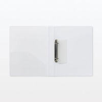 無印良品 ポリプロピレンファイル ２穴 リング式 Ｂ５サイズ用 約縦２７０×横２１１×背幅２９ｍｍ 1セット（1個×2） 良品計画（わけあり品）