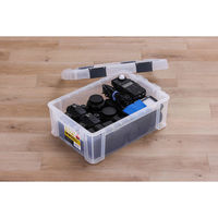 アイリスオーヤマ 密閉バックルコンテナMBRー13R　　1個クリア（わけあり品）