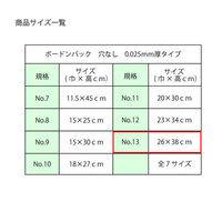 シモジマ ボードンパック#25 No.13 穴無 プラアリ 006763383 1袋(100枚入)（わけあり品）