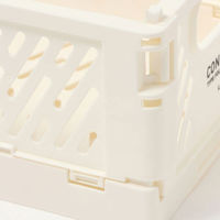 【LAKOLE/ラコレ】 デスクコンテナ（M） アイボリー（わけあり品）