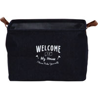 不二貿易 ファブリックボックススクエア デニム 32816 1個