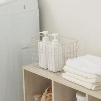 不二貿易 スタッキングワイヤーバスケット WH 26x18x18 26687 1個