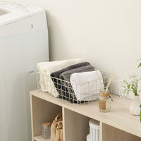 不二貿易 スタッキングワイヤーバスケット WH 37x26x12 26686 1個