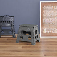 不二貿易 フォールディングステップスツール H32cm KH 77521 1個