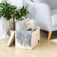 不二貿易 LB キャンバス調インナーボックス 蓋付 67315 1個