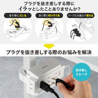 サンワサプライ  電源タップホルダー（支柱取り付けタイプ・ホワイト） TAP-CLAMP2W（直送品）