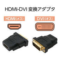 ナカバヤシ HDMI ー DVI　変換アダプタ VDAーHD01/BK 1個