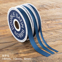 ヘッズ 両面サテンリボンＮＡＶＹ6ｍｍ DS0603R 1巻