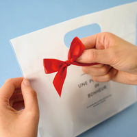 ヘッズ サテンリボンシールー1／レッド REDー1S 1袋（30個）