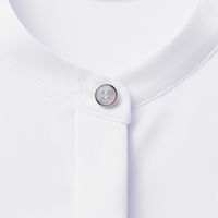 アイトス 長袖スタンドカラーブラウス サックス 21サイズ HCB4131 1枚（直送品）