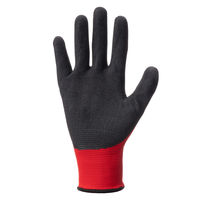 「現場のチカラ」川西工業 天然ゴム背抜き手袋 レッド L 1セット（10双×3袋） オリジナル