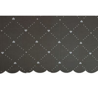 アテイン 55cmミニ ハートドット・ヒートカット ダークブラウン 5272DBW 1セット(3本)（直送品）