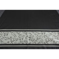 アテイン 晴雨兼用ミニ ラインキャット ブラック 6689BK 1セット(3本)（直送品）