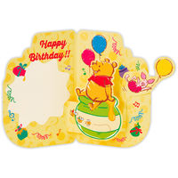 日本ホールマーク ホールマーク お誕生祝いグリーティングカード オルゴールディズニー プー/カットハチミツ 843946 1セット(6枚)（直送品）