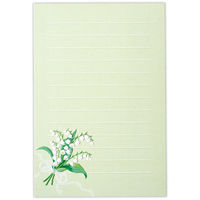 日本ホールマーク ホールマーク 葉書箋 スズランブーケ 844516 1セット(6冊)（直送品）